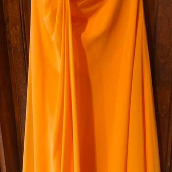 PROM-WEDDINGS--DAVID'S BRIDAL-SZ10- TANGERINE- NEW with tags - Picture 1 of 7